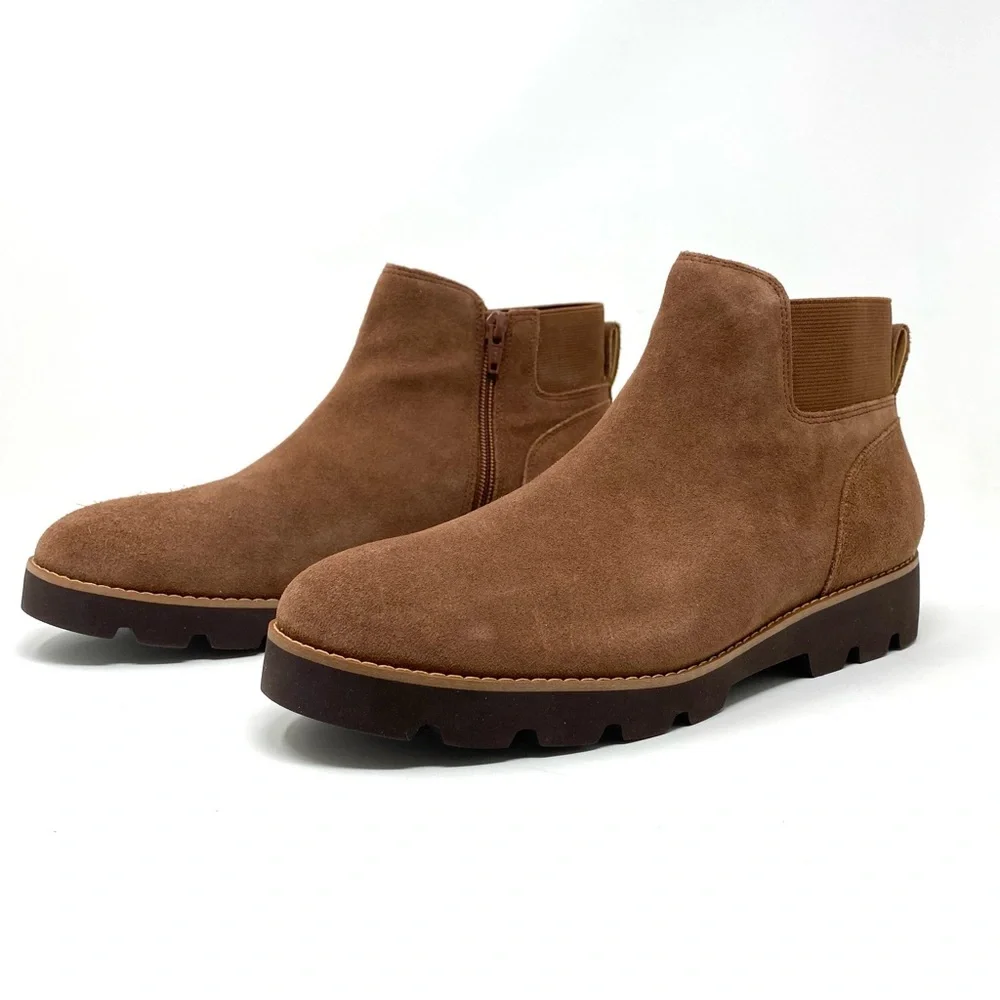 Vionic Brionie Monks Robe Suede Ankle Boots